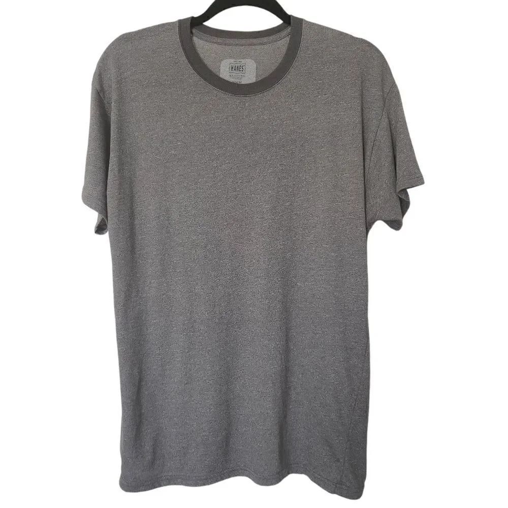 Hanes Mens Short Sleeve Crew Neck T-Shirt Size Medium